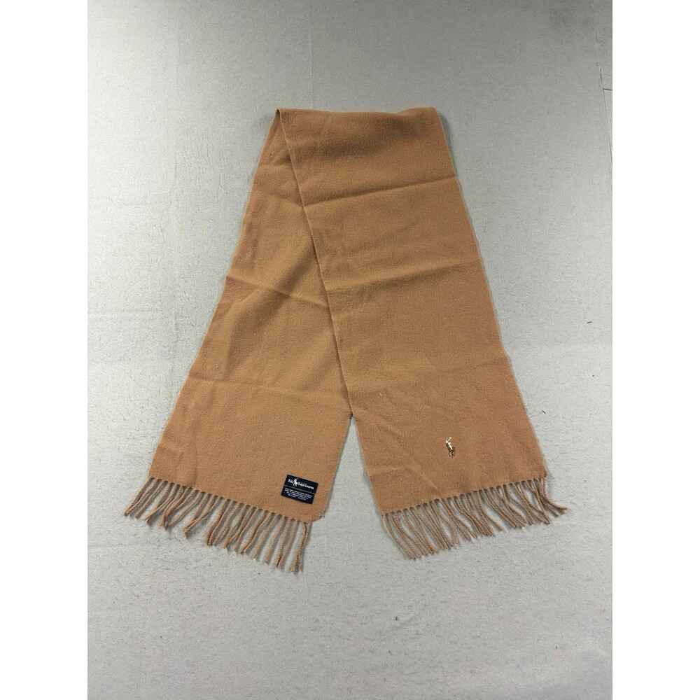 Polo Ralph Lauren Men's Lambs Wool Tan Scarf
